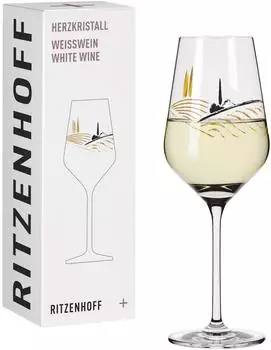 Ritzenhoff Herzkristall Weißweinglas Nr. 011, Kristallglas, 380ml (3011011)