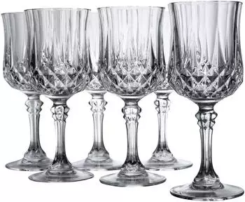 CreaTable Longchamp Eclat Rotweinkelch, Glas, 6er-Set (23222)