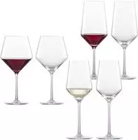 Zwiesel Glas PURE Rotwein- und Wei&szlig;weingl&auml;serset 6-tlg.