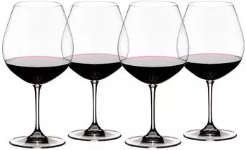 Riedel Vinum Pinot Noir / Nebbiolo Rotweinglas, Kristallglas, 4er-Set (6416/07)