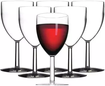 Mepal Kunststoff-Rotweingl&auml;ser SAN 300ml 6er Set, transparent (4262487290930)