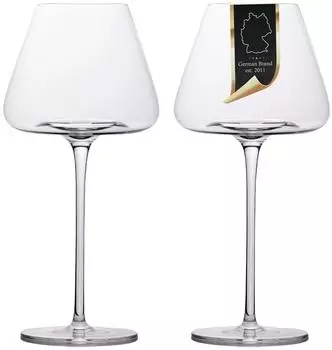 Intirilife Weinglas Kristallglas 600ml, 2er-Set (IL-100997)
