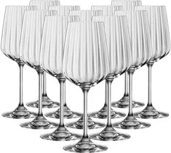 Spiegelau Lifestyle Weißweingläser 440ml Kristallglas 12er-Set