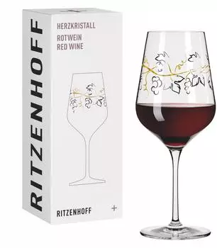 Ritzenhoff Rotweinglas Herzkristall 012 Kristallglas 570ml (3001012)