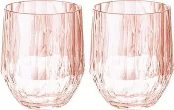 Koziol Club No. 23 Weißwein-Tumbler 200ml transparent rose quartz, 2er Set (4488654)