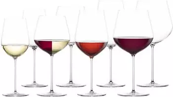 Schott-Zwiesel VUELO Rotwein- und Weißweingläserset, 8-teilig, transparent
