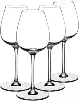 Villeroy & Boch Purismo Wine Rotweinglas, Kristallglas, 4-tlg., 0,20L