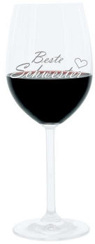 Leonardo Weinglas mit Gravur, Beste Schwester, 400 ml