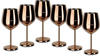 Echtwerk Weinglas (6-tlg), Edelstahl, PVD Beschichtung, kupferfarben
