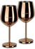 Echtwerk Weinglas (2-tlg), Edelstahl, PVD Beschichtung, kupferfarben