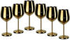 Echtwerk Weinglas (6-tlg), Edelstahl, PVD Beschichtung, goldfarben