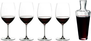 Riedel Veritas Cabernet/Merlot Set4 + Mosel Dekanter klar