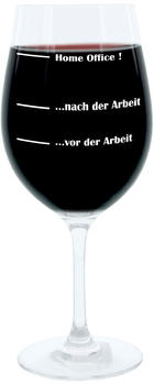 Leonardo Weinglas XL, Home Office, graviertes Stimmungsglas, Mood Wein Glas, 610 ml