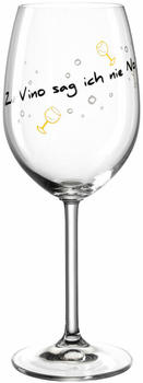 Leonardo Weinglas Presente Zu Vino sag ich nie No, Motivglas, Kristallglas, 460 ml, 044515