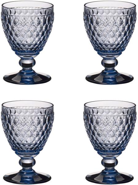 Villeroy & Boch Boston Coloured Weißweinglas 230 ml blau 4er Set
