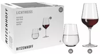 Ritzenhoff Lichtweiss Aurelie Rotwein 12Er Set
