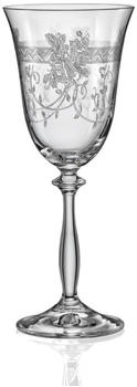 Crystalex Weinglas Royal CP010 einheitliches Ornament 250ml 6er Set Bohemia Crystalex
