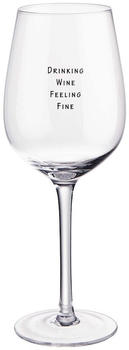 Butlers HAPPY HOUR Weinglas "Drinking Wine Feeling Fine" 500ml Gläser