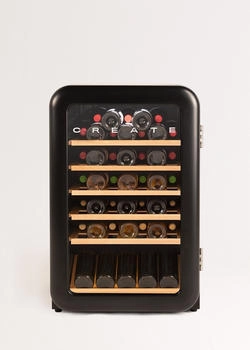 CREATE Winecooler Retro Black 45 bottles