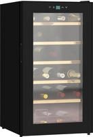 Weink&uuml;hlschrank Klein Freistehend F&uuml;r 24 Flaschen, Getr&auml;nkek&uuml;hlschrank Schwarz