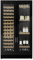 WineChef Duo 122 black Weink&uuml;hlschrank mit Kompressortechnik