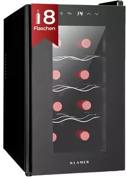 KLAMER Weinkühlschrank 8 Flaschen (96006)