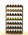 Proregal Weinregal PINOTWINE | HxBxT 102x63x25cm | 42 Flaschen | Massives Kiefernholz | Braun geölt | Flaschenregal Weinständer Holzregal - braun Holzwerkstoff RW7-17