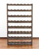 Proregal Weinregal PINOTWINE | HxBxT 118x72x25cm | 56 Flaschen | Massives Kiefernholz | Braun geölt | Flaschenregal Weinständer Holzregal - braun Holzwerkstoff RW7-22