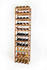 Proregal Weinregal PINOTWINE | HxBxT 166x41,2x25cm | 44 Flaschen | Massives Kiefernholz | Braun geölt | Flaschenregal Weinständer Holzregal - braun Holzwerkstoff RW7-20