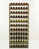 Proregal Weinregal PINOTWINE | HxBxT 166x72x25cm | 77 Flaschen | Massives Kiefernholz | Braun geölt | Flaschenregal Weinständer Holzregal - braun Holzwerkstoff RW7-25