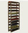 Proregal Weinregal PINOTWINE | HxBxT 166x72x25cm | 77 Flaschen | Massives Kiefernholz | Braun geölt | Flaschenregal Weinständer Holzregal - braun Holzwerkstoff RW7-25