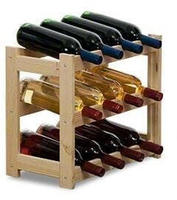PROREGAL Weinregal PINOTWINE | HxBxT 38x43x25cm | 12 Flaschen | Massives...