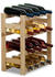 Proregal Weinregal PINOTWINE | HxBxT 54x43x25cm | 16 Flaschen | Massives Kiefernholz | Natur unbehandelt | Flaschenregal Weinständer Holzregal - beige Holzwerkstoff RW7-04