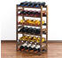 Proregal Weinregal PINOTWINE | HxBxT 86x53x25cm | 30 Flaschen | Massives Kiefernholz | Braun geölt | Flaschenregal Weinständer Holzregal - braun Holzwerkstoff RW7-11