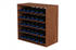 Proregal VINCELLAR MOD | HxBxT 60x60x30cm | Standard Modul für 30 Flaschen | Massives Kiefernholz | Braun geölt | Flaschenregal - braun Holzwerkstoff RW10-02
