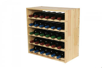Proregal VINCELLAR MOD | HxBxT 60x60x30cm | Standard Modul f&uuml;r 30 Flaschen | Massives Kiefernholz | Natur | Flaschenregal - beige Holzwerkstoff RW10-01