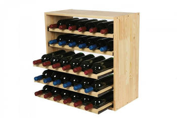 Proregal VINCELLAR MOD | HxBxT 60x60x30cm | Auszug Modul f&uuml;r 30 Flaschen | mit ausziehbaren Ebenen | Massives Kiefernholz | Natur - beige Holzwerkstoff RW10-09