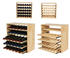 Proregal VINCELLAR MOD | HxBxT 60x60x30cm | Auszug Modul für 30 Flaschen | mit ausziehbaren Ebenen | Massives Kiefernholz | Natur - beige Holzwerkstoff RW10-09