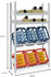 Proregal Getränkekisten- & Weinregal Chiemsee VINO Germany | HxBxT 175x106x33,5cm | 6 Kisten auf 2 Ebenen + 38 Flaschen auf 2 Ebenen | Lichtgrau