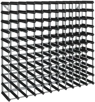 vidaXL Weinregal für 120 Flaschen Schwarz Massivholz Kiefer (325917)