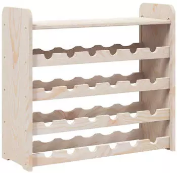 vidaXL Weinregal mit Oberplatte Massivholz Kiefer 67,5x25x60cm (4007558)