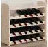 vidaXL Weinregal mit Oberplatte Massivholz Kiefer 67,5x25x60cm (4007558)