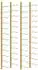 vidaXL Wand-Weinregal 24 Flaschen Eisen Golden 2er-Set (340886)