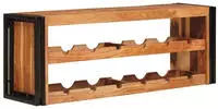 vidaXL Weinregal Braun 120 x 45 x 33 cm Massivholz Akazie