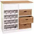 MCW Weinregal B96 Kommode Landhaus 12 Flaschen, Holz 87x86x37cm (MCW-B96)