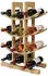 Relaxdays Weinregal Bambus 12 Flaschen, hellbraun (30x14.5x41cm)