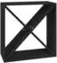 vidaXL Weinregal Schwarz 62x25x62cm Massivholz Kiefer (821763)
