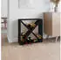 vidaXL Weinregal Schwarz 62x25x62cm Massivholz Kiefer (821763)