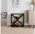 vidaXL Weinregal Schwarz 62x25x62cm Massivholz Kiefer (821763)