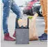 Relaxdays Flaschentasche für 9 Flaschen Filz Anthrazit, 2er-Set